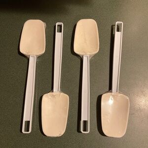 Lot of 4 Spatula Mixer Scrapers Sealed Not Heat Resistant